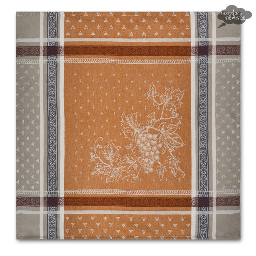 Christmas Spirit Red French Jacquard Cotton Dish Towel by Marat d'Avig - I  Dream of France