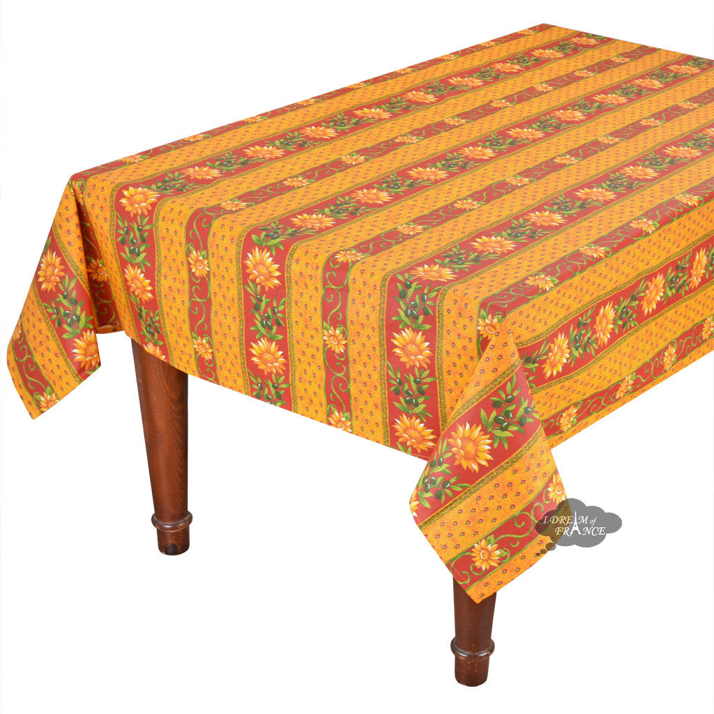 sunflower vinyl tablecloth