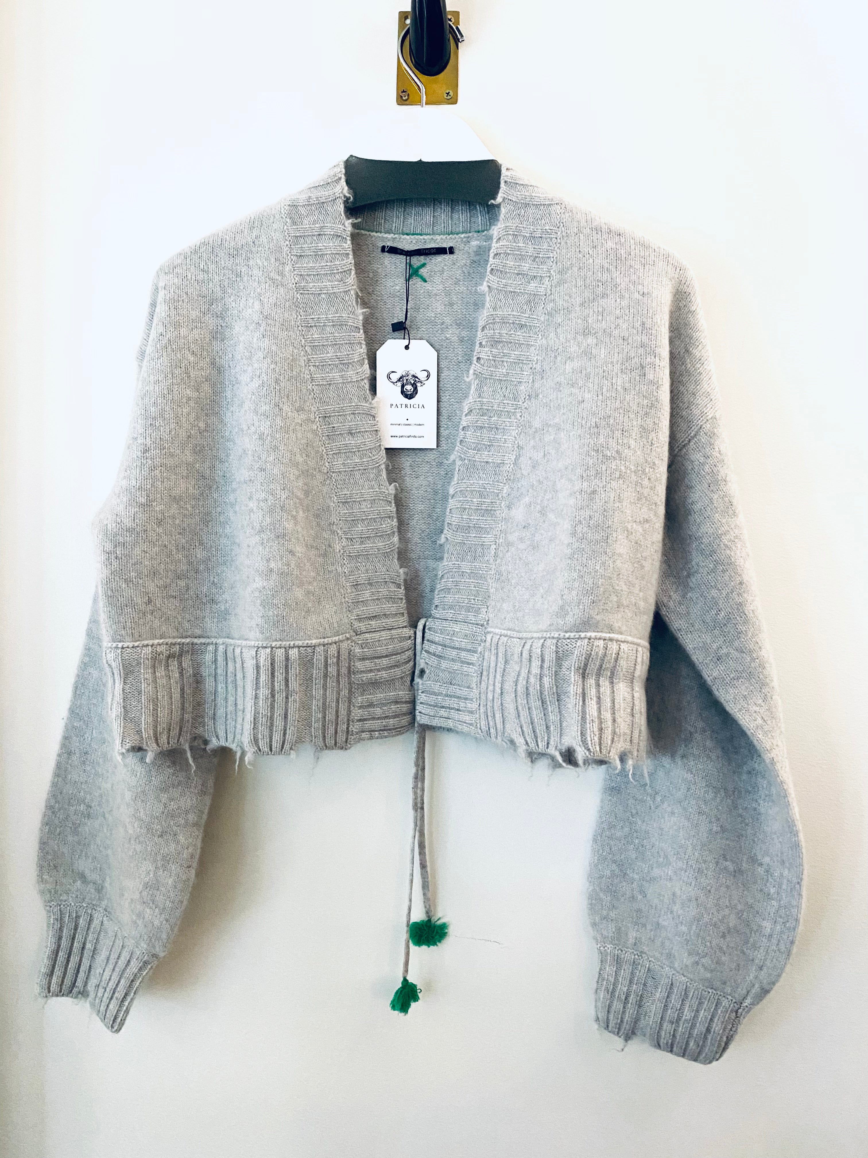 Sterling Cashmere Chunky Crop Coat by Brazeau Tricot | PATRICIA