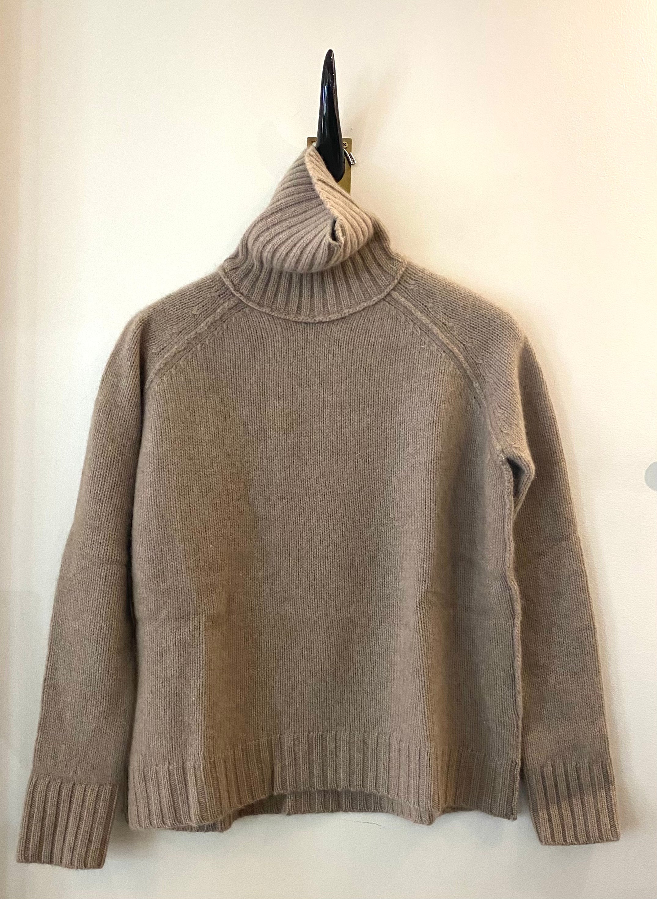 Women's Cashmere Cobblestone Chunky Turtleneck Sweater by Brazeau ...