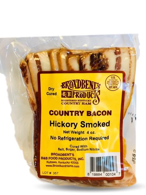 Hickory Smoked BAcon, Broadbent Original BAcon