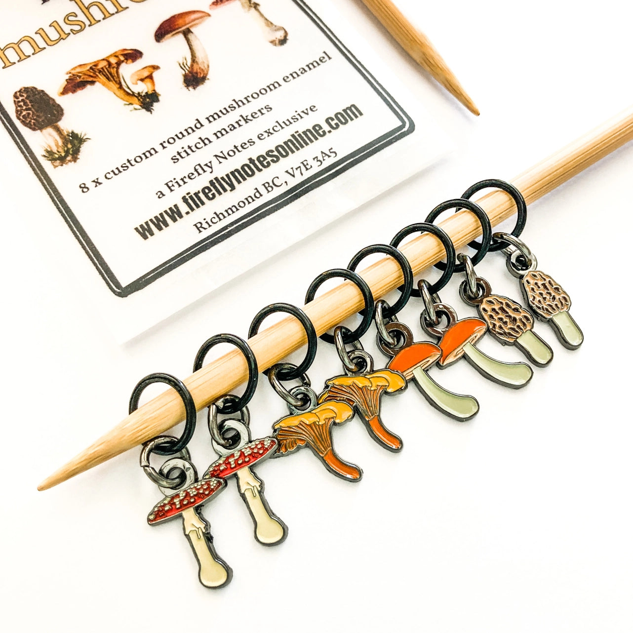 Makers Mushrooms Stitch Marker Pack