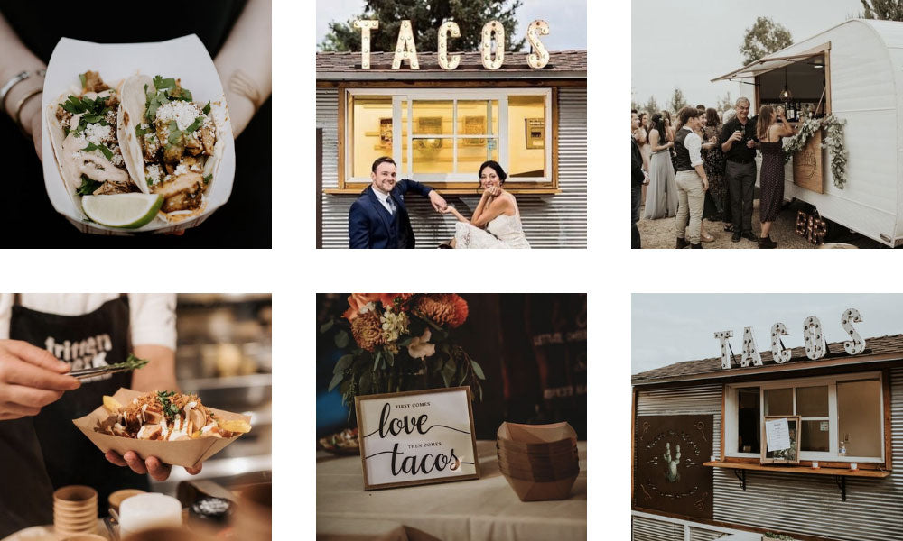 taco truck wedding inspiration food ideas