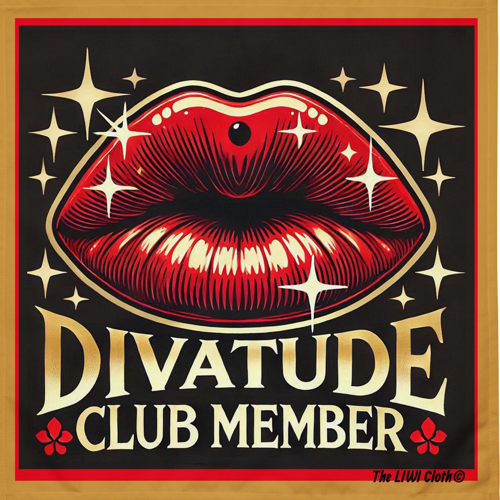 The LIWI Cloth©: DivaTude Club Member (Set of 4, 20" x 20")