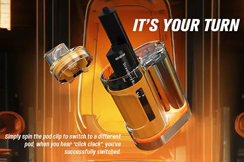User switching flavours on SKE Crystal 4in1 vape device