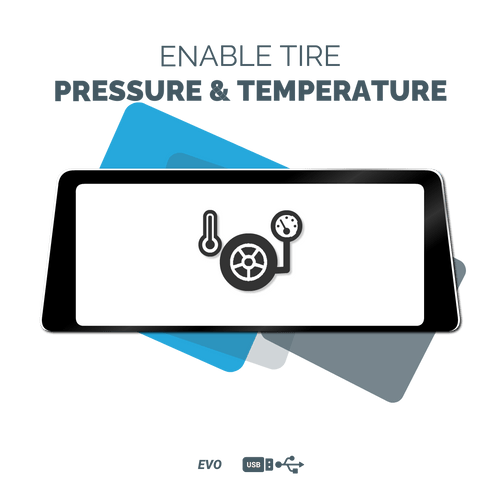 ENABLE TYRE PRESSURE AND TEMPERATURE - EVO UNITS