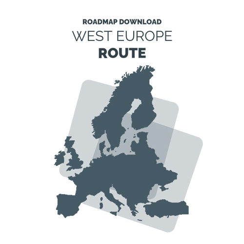 Road Map Europe Route West 2023-2