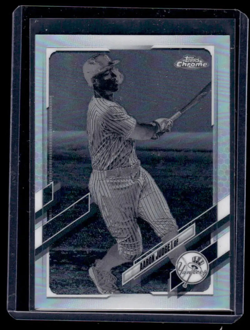 2021 Topps Chrome Refractor Negative #99 Aaron Judge NM-MT New York Yankees Baseball Card