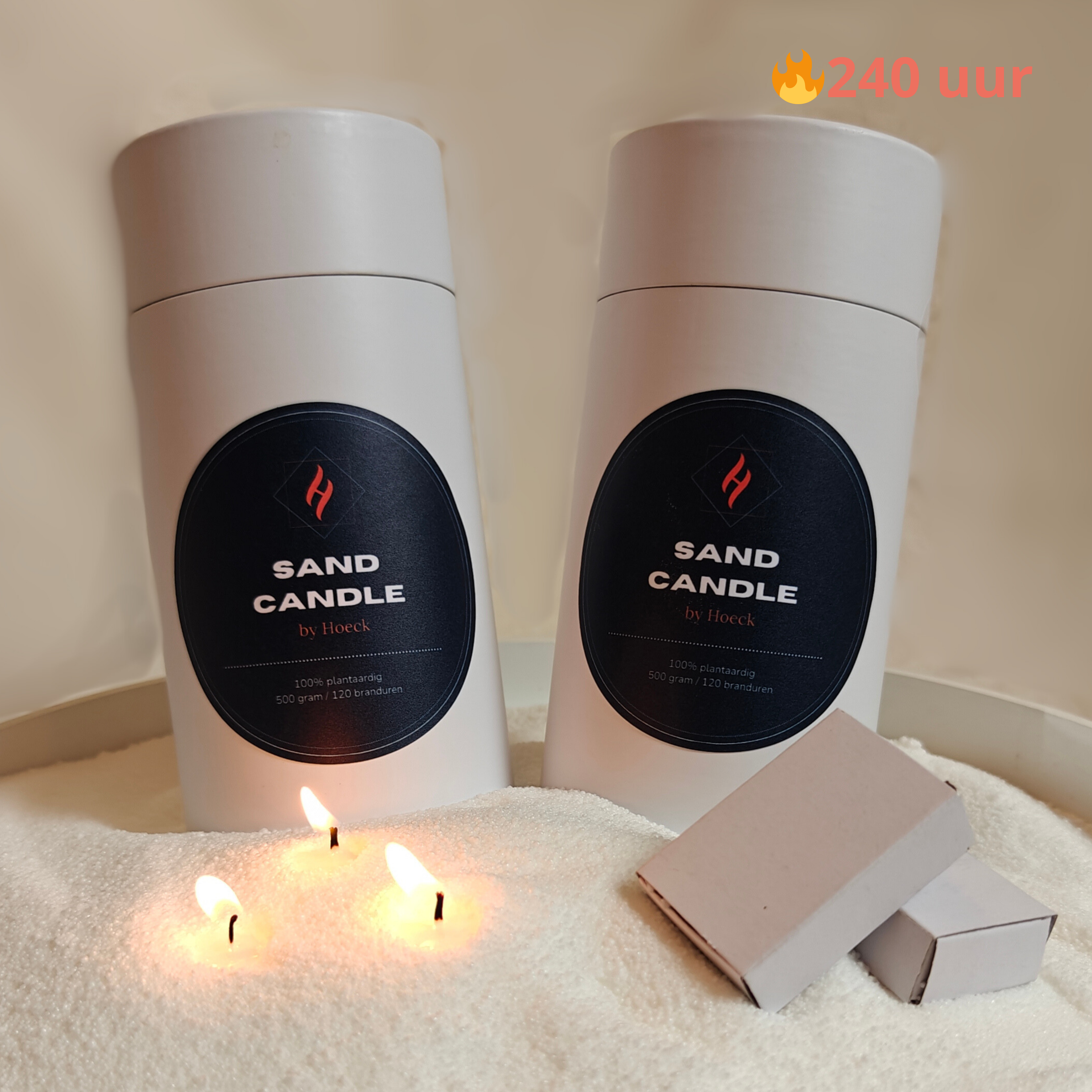 Double Pack - Sand Candle by Hoeck - Hoeck product image