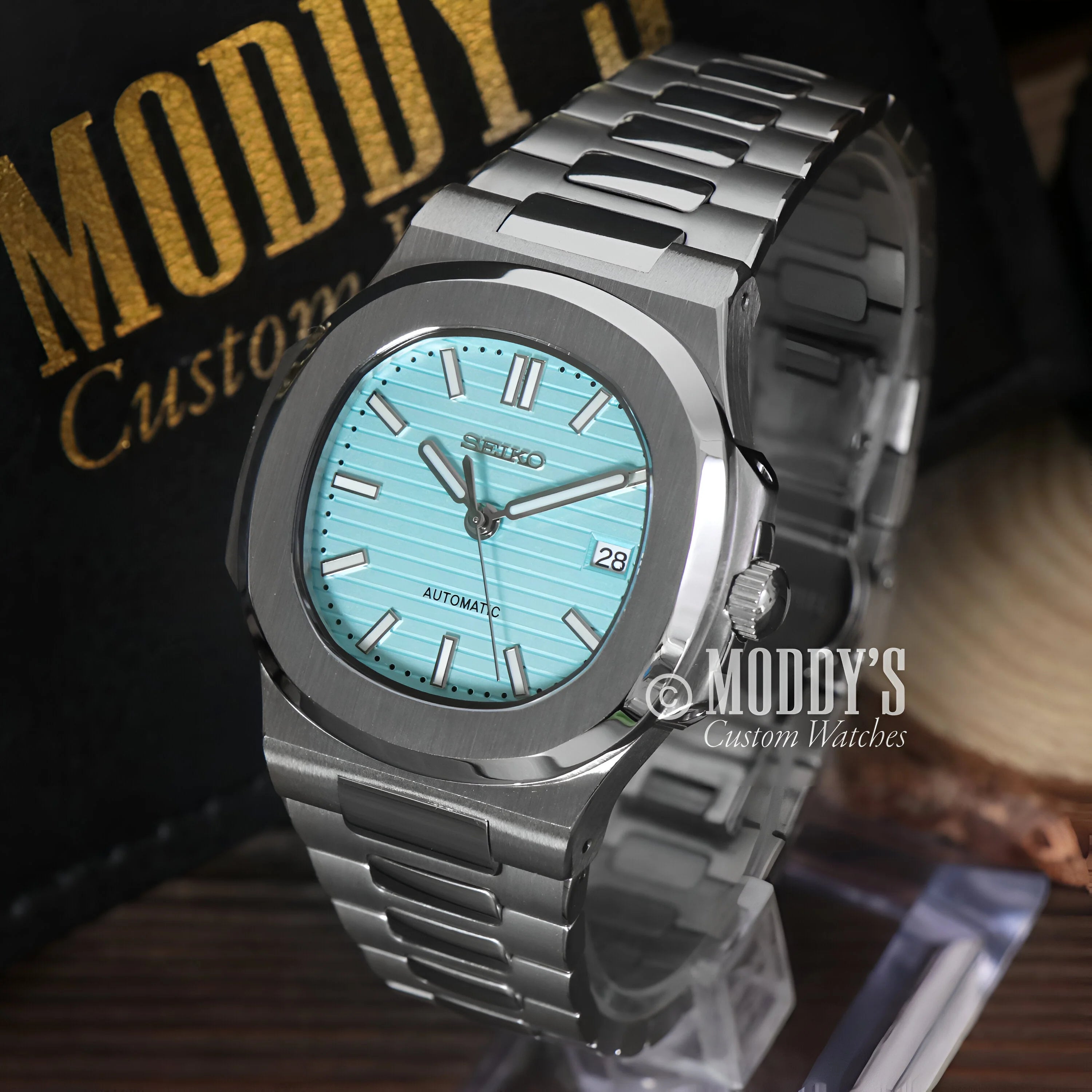 【ついに再販開始！】 Nautilus Mod Seiko 41mm Steel Stainless 904L Premium Watch: 時計