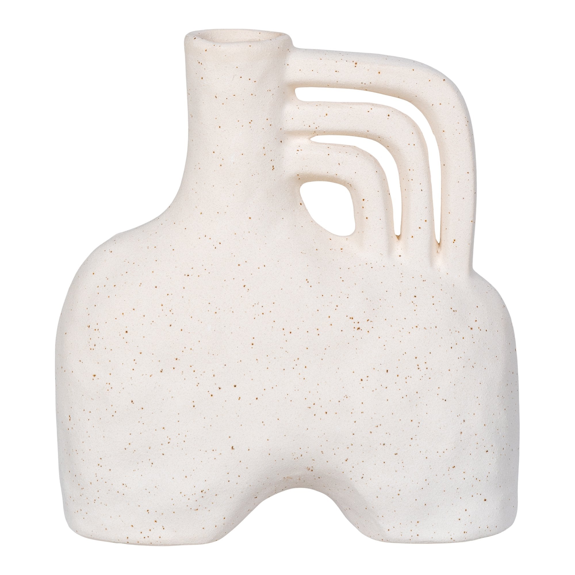 Se Vase - Vase, Keramik, Beige, 18,5X8X19,5 Cm hos Billige Bolig Møbler