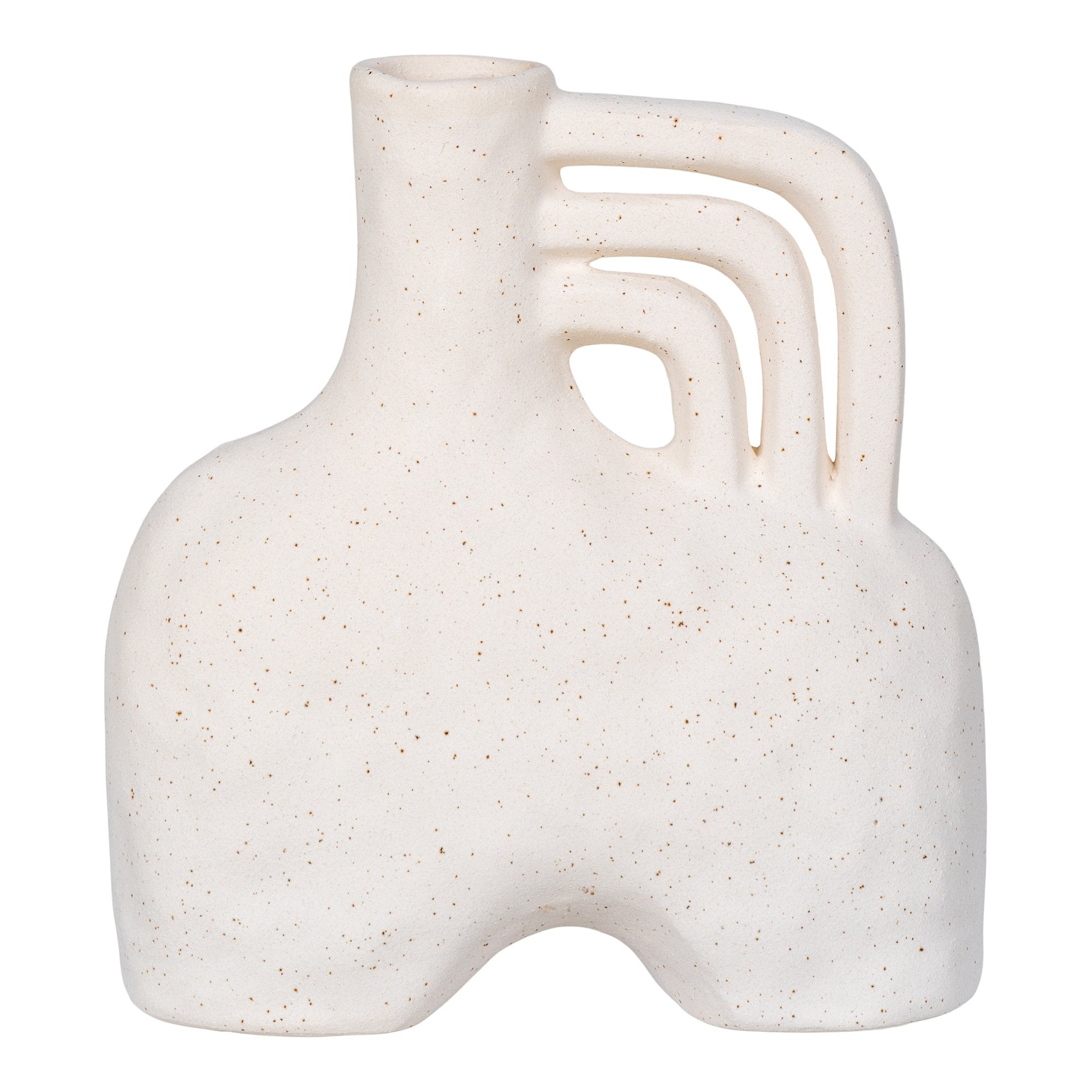Billede af Vase - Vase, Keramik, Beige, 18,5X8X19,5 Cm