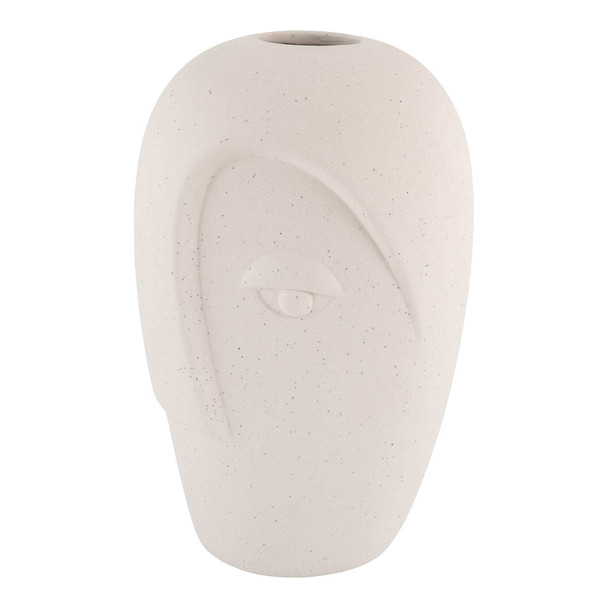 Billede af Vase - Vase, Keramik, Sand, 12,5X13X19,5 Cm hos Billige Bolig Møbler