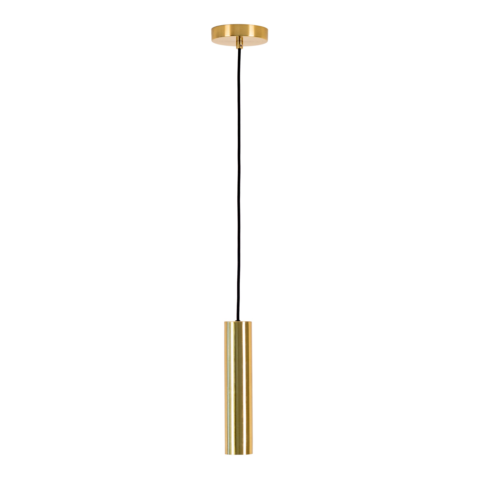 Billede af Paris Pendel - Lampe, Messing, Stofledning På 120 Cm