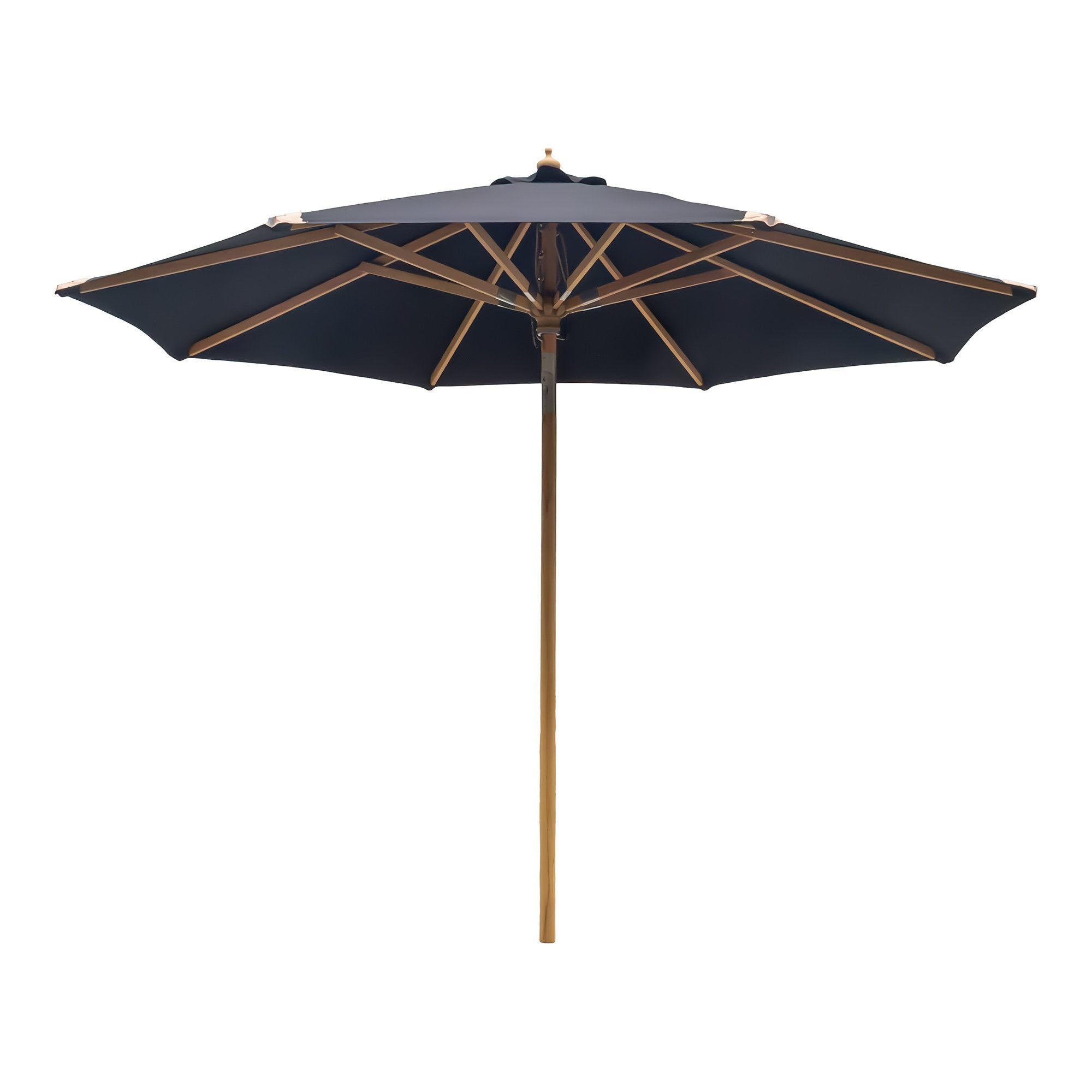 Billede af Austin Parasol - Parasol Med Tilt, Træstok, Sort, Ø300 Cm