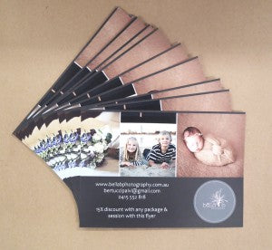 Bella photography promotional postcards web