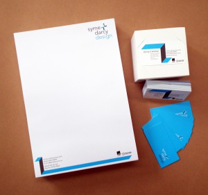 Letterhead and business card web