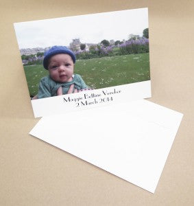 Maggie baby greeting cards with envelope web