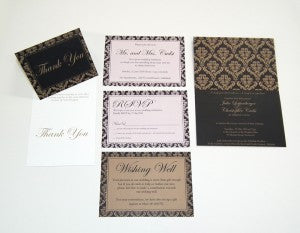 Wedding invitation set web