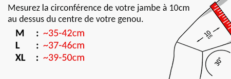 guide des tailles genouillère ligamentaire croisé antérieur