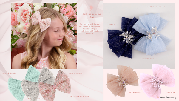 Designer Girls Bow Hair Clips and Accessories 