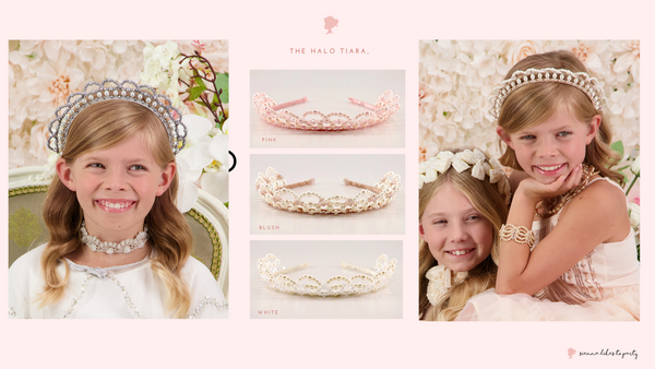 Designer Girls Tiaras and Princess Crowns in pearl and crystal