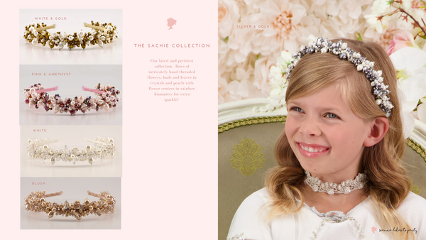 Designer Girls Pearl Headbands and Tiaras by Sienna Likes to Party