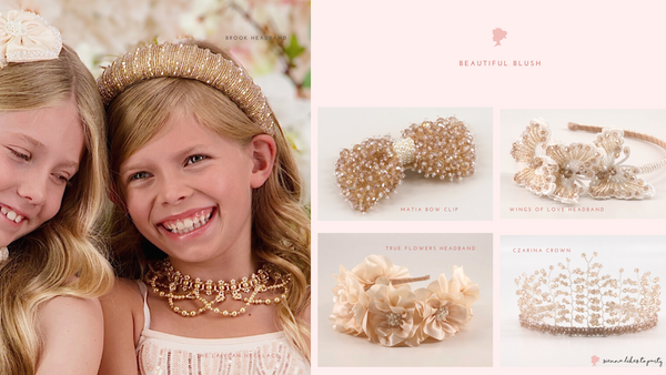 Luxury Blush Hair Accessories by Sienna Likes to Party