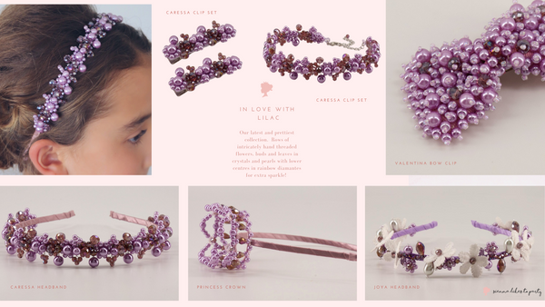 Designer Kids Purple hair accessories by Sienna Likes to Party headbands and jewelry