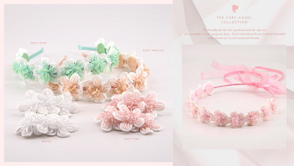 Luxury Hair Accessories including hair clips and flower crowns