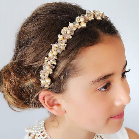 Sienna Likes to Party - Designer Accessories for Children  Hair garland,  Flower girl hairstyles, Luxury hair accessories