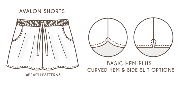 Avalon Shorts PDF Sewing Pattern for Women – Peach Patterns