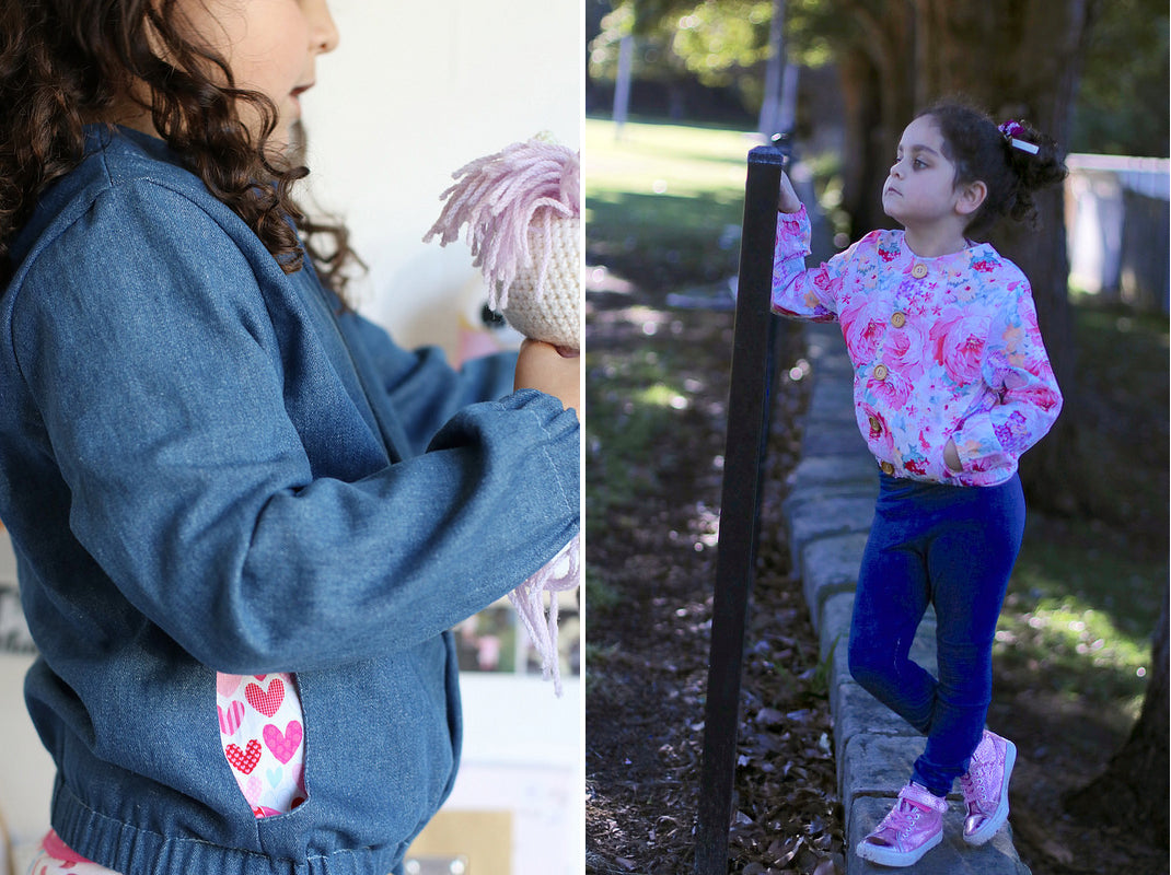 little girl bomber jacket