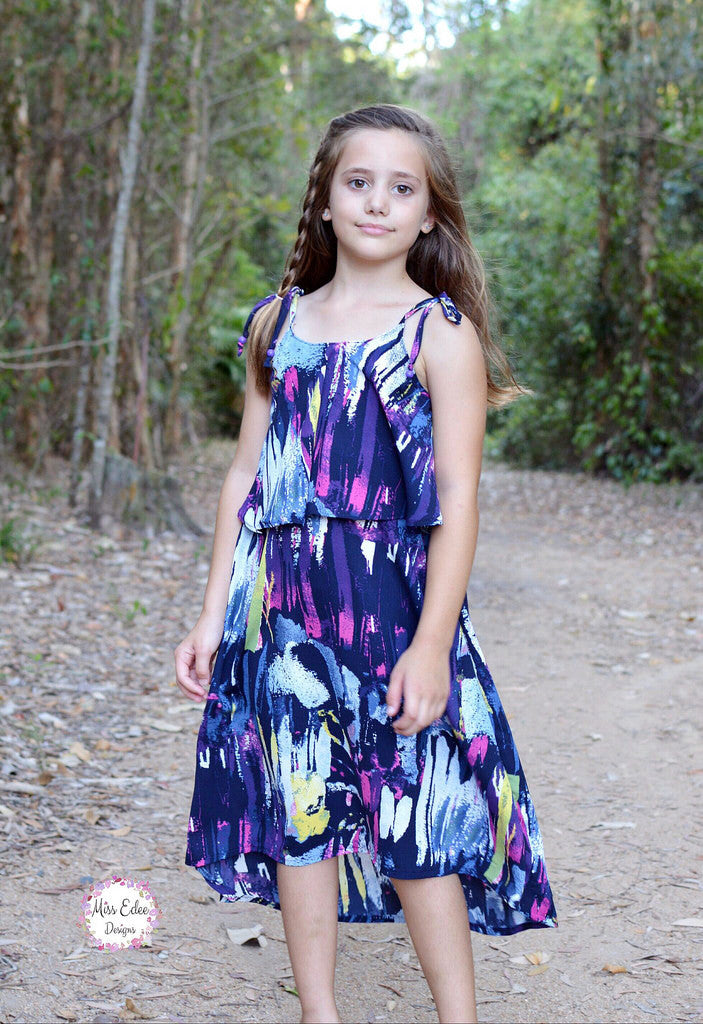 Free Easy Breezy Halter Dress Pattern! (girls sizes 3 to 10