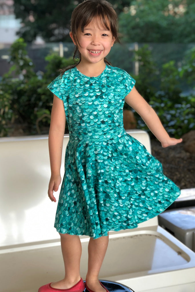 Pearlie Dress & Peplum Top PDF Pattern for Girls Full Circle Skirt, Wa ...