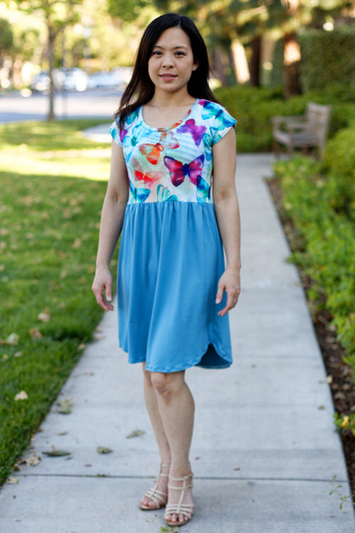 Pearlie Dress Everyday Tee Shirt Dress & Peplum Top for Girls PDF Sewi ...