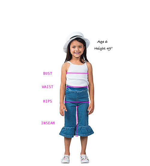 Girl Clothing Model Size