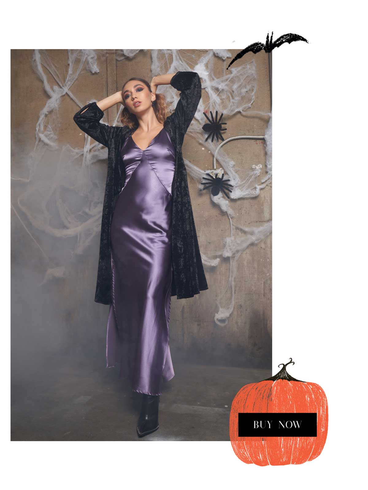 Wholesale halloween outfit - crushed velvet cape cardigan will add royal vibes with black lace jacket