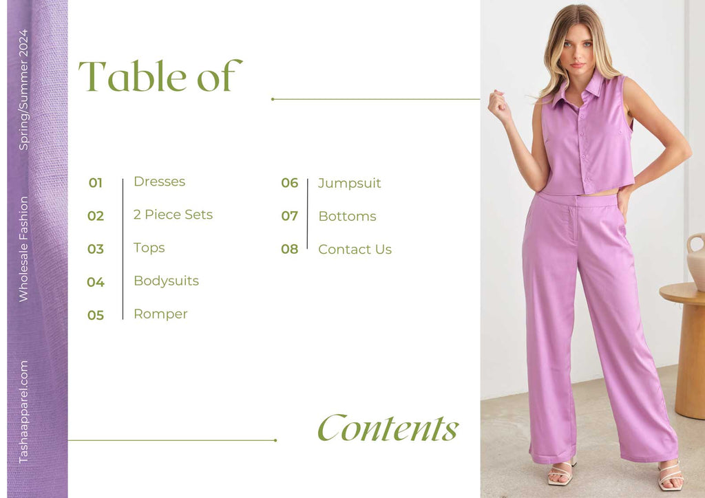 Spring Summer 2024 Wholesale Clothing Catalog - Tasha Apparel - page 2
