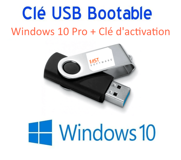 Activer votre Windows 10 Pro Uniquement la clé pas de CD envoie
