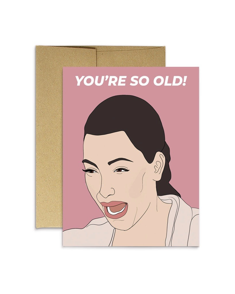 Kim Crying Greeting Card