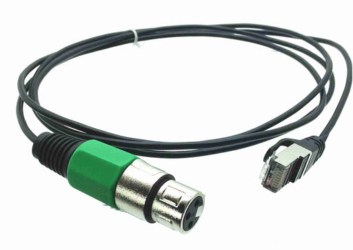 CEI MV-1-1-3-3M Cable, RJ45 Straight (Standard Profile) to RJ45 Horizontal  with Thumbscrews (Standard Profile), 3 Meters