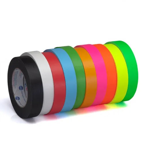 American Recorder 1 x 8 Yards Mini Roll Gaffers Tape - Neon Pink