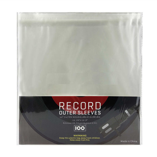 1000 12 LP / Album White Paper Vinyl Record Sleeves / Protectors - Heavy  Duty