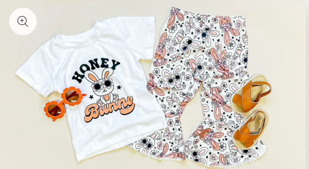 Honey Bunny Bells Set Easter Girl 2PC