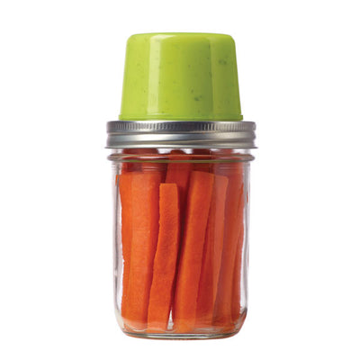  Jarware Spice Lids for Regular Mouth Mason Jars, Set of 2,  Orange and Blue: Home & Kitchen