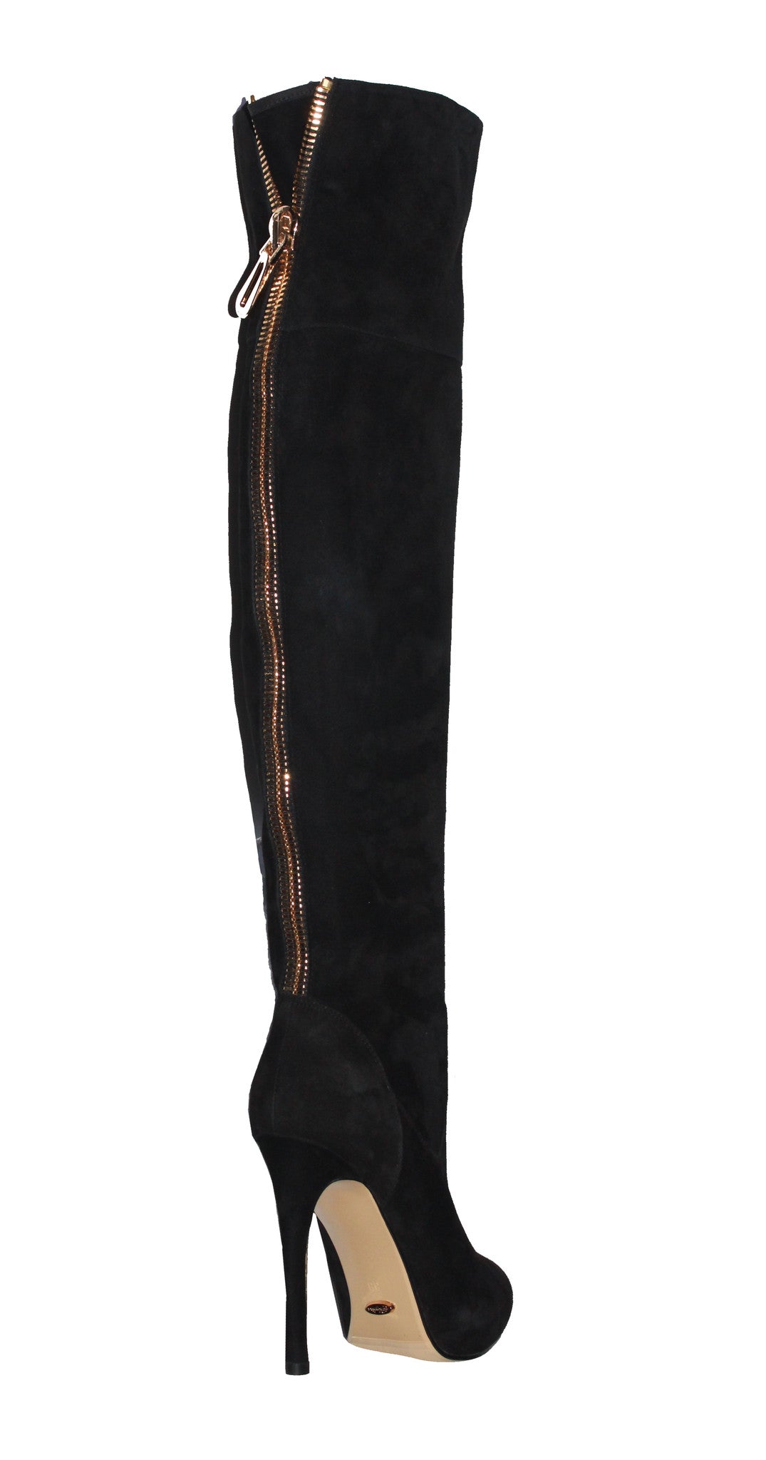 black 2 inch heel boots
