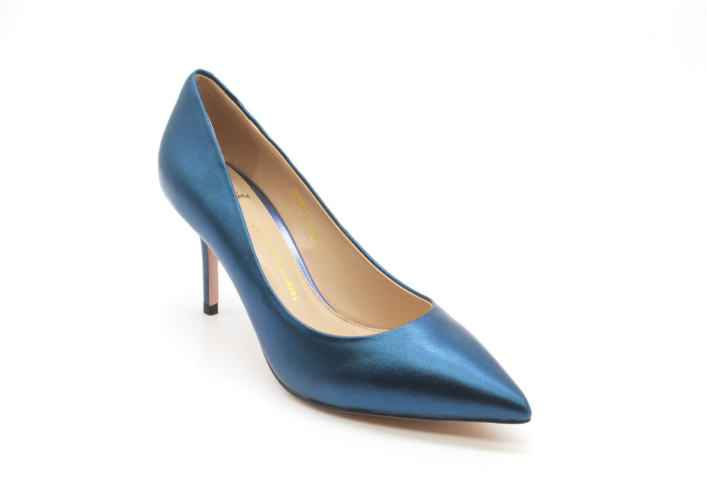 electric blue kitten heels