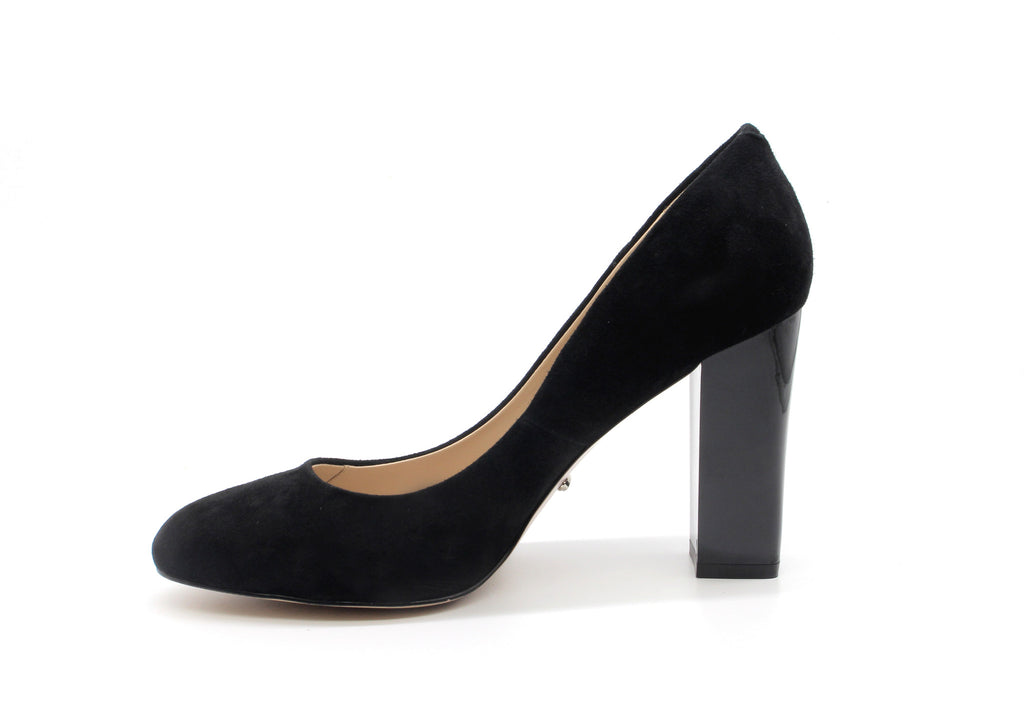 black 3 inch block heels