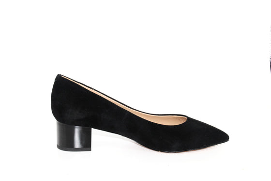 black suede pumps 2 inch heel